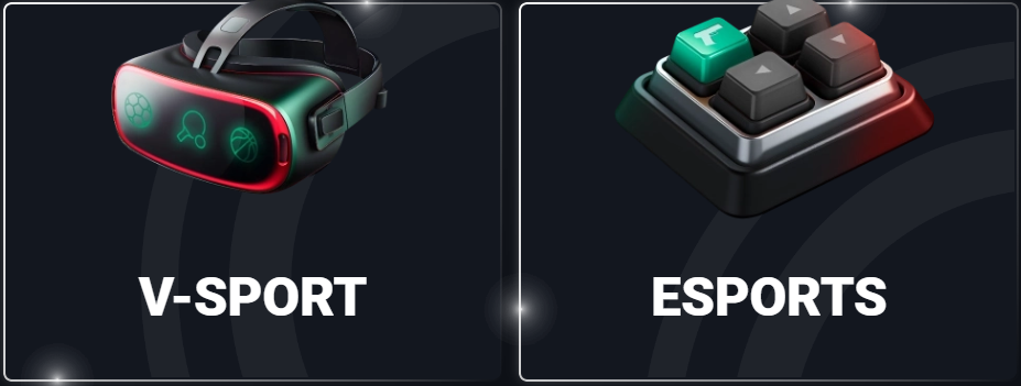 Pin Up mobile app gaming sections - casino tables, crash titles, virtual sports and esports betting